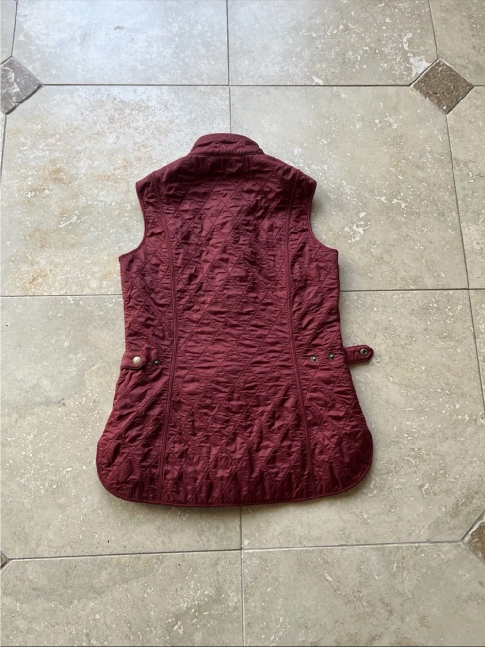 Barbour Women's Wray Gilet Red Insulated Vest Size UK 8 USA 4 - Picture 3 of 5
